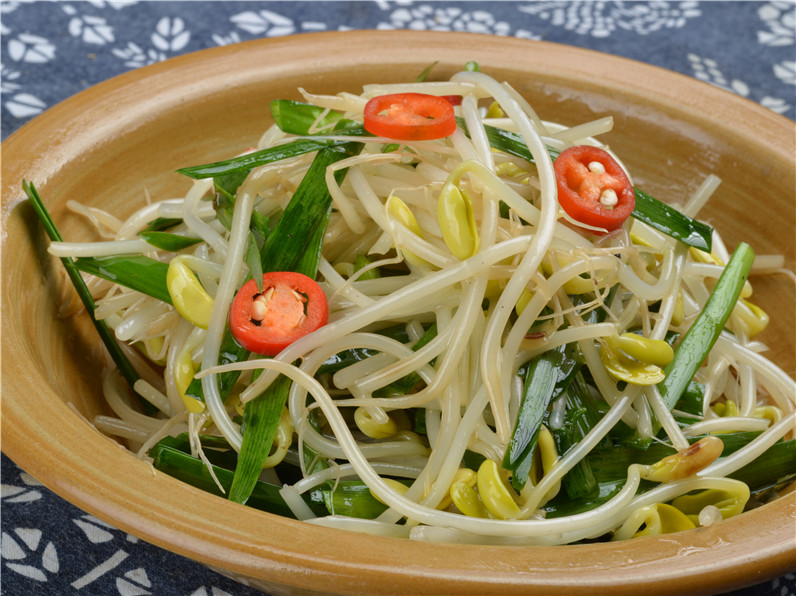 韭菜炒豆芽咸鮮微辣